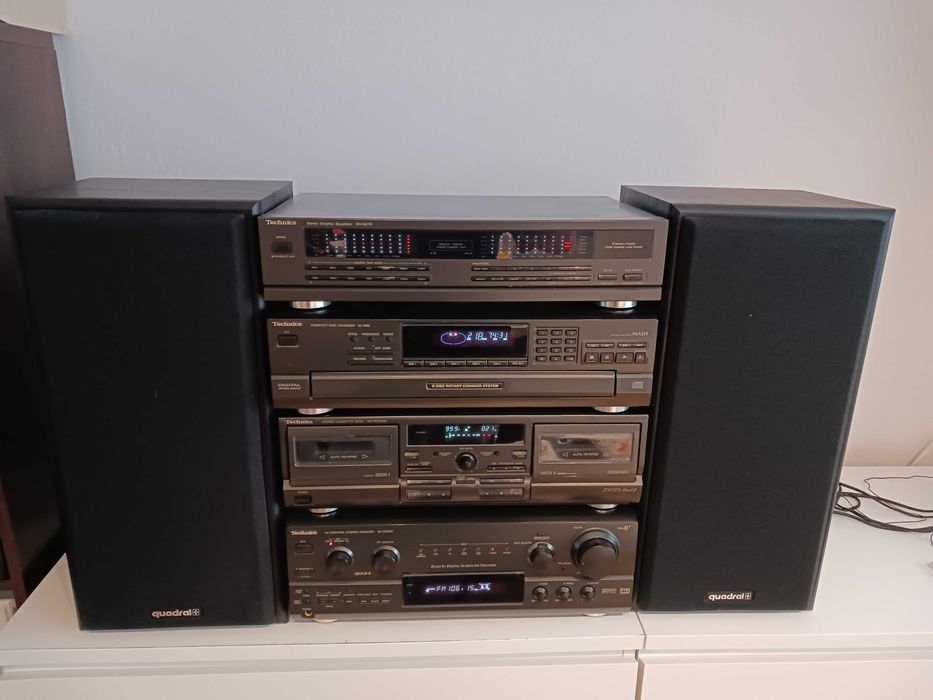 Technics zestaw 4 elementów plus głośniki Quadral