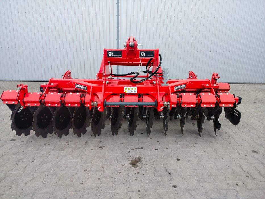Zestaw uprawowo siewny, Brona talerzowa 3m Gamatechnik hydropak T230,
