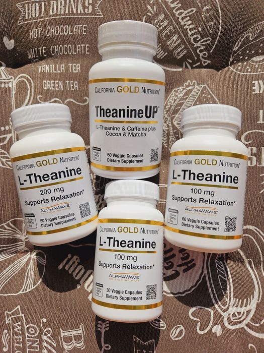 California Gold л теанін л-теанин L - theanine up з кофеін 100 200 мг