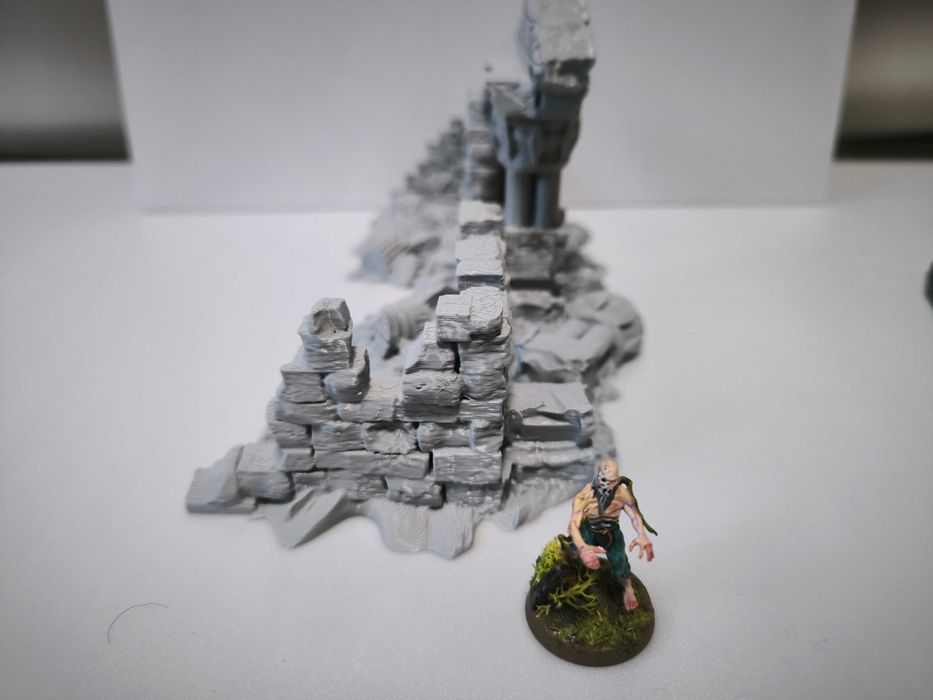 Duże ruiny 3 RPG Diorama Makieta (Zaginione Miasto)
