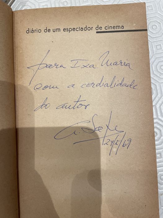 Diário de um Espectador de Cinema- Livro ASSINADO