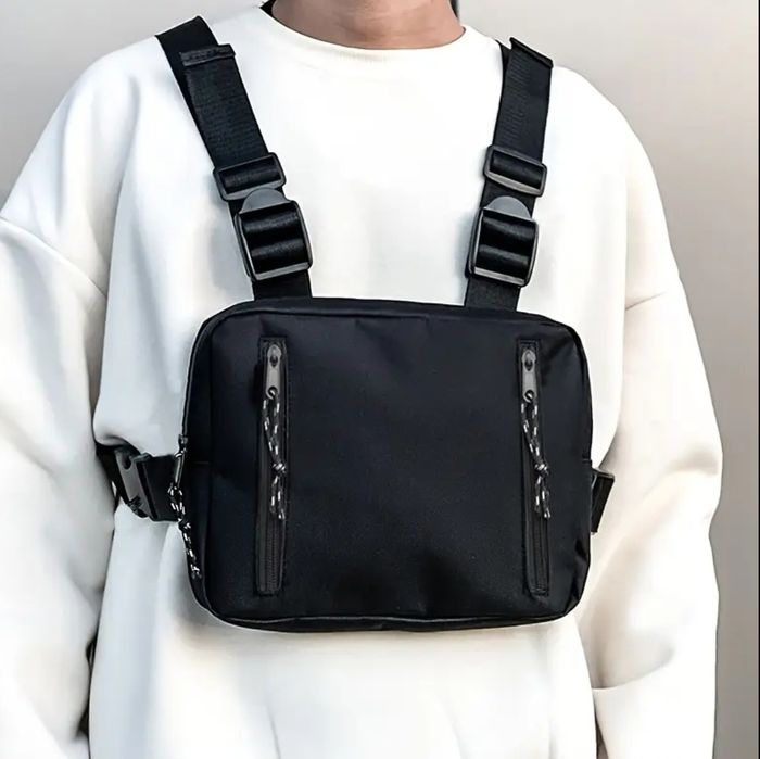 Новинка сумка нагрудна чорна розвантаження