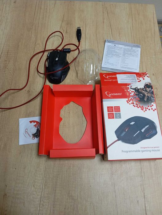 Игровая мышь, Gembird MUSG-02 USB Black