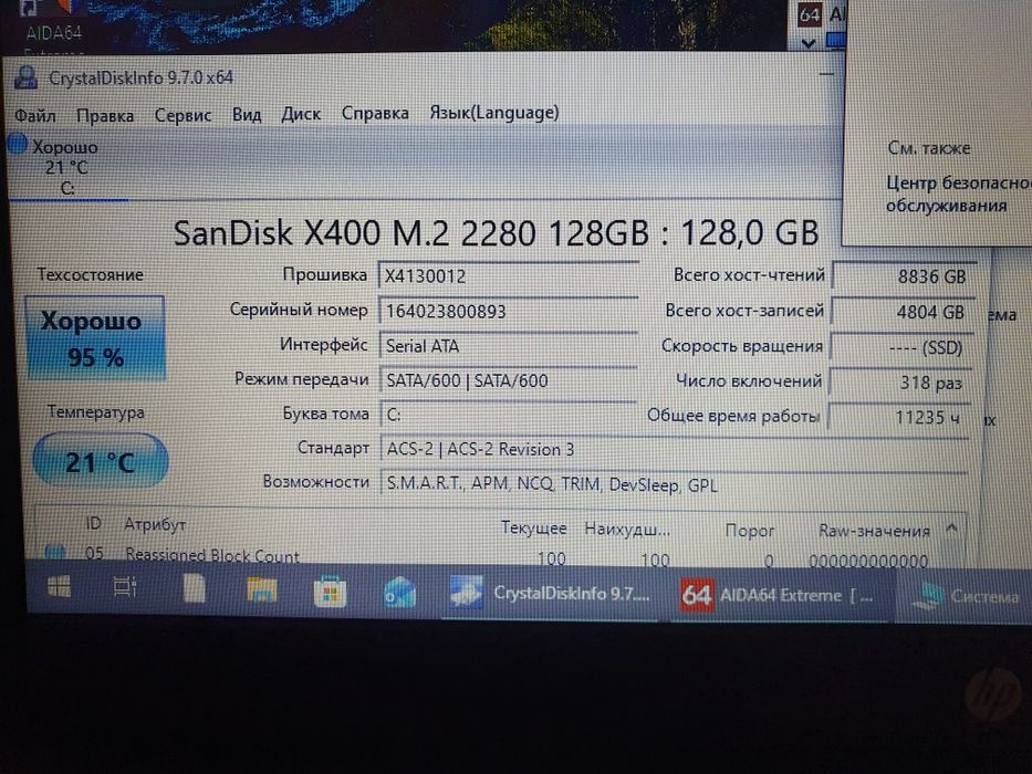 Ноутбук HP Core i5 7gen 8gb ram озу ddr4 128gb ssd m2 сенсорний екран