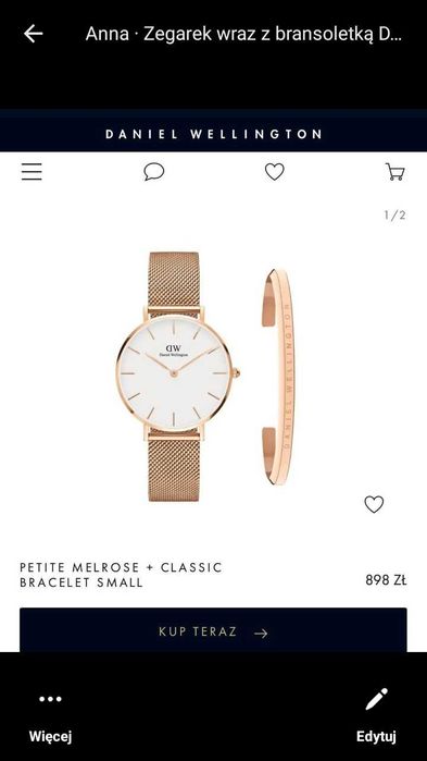 Zegarek i bransoletka DanielWellington oryginalna