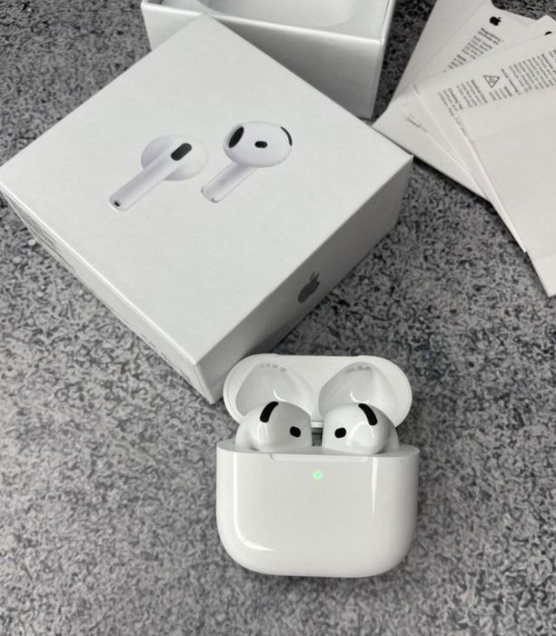 Airpods 4, шумоподав чіп airpoha lux якість 1:1 бездротові навушники