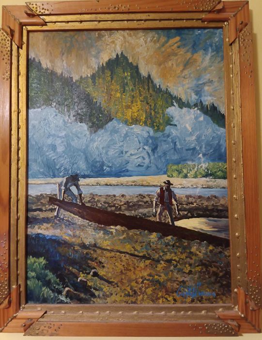 Obraz olejny - scena rodzajowa