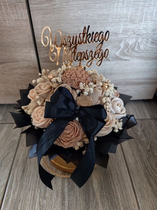 Flower box mydlany