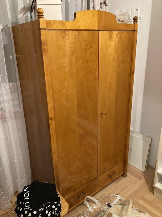 Szafa ars meble brzoza wysoki połysk prl midcentury vintage art deco