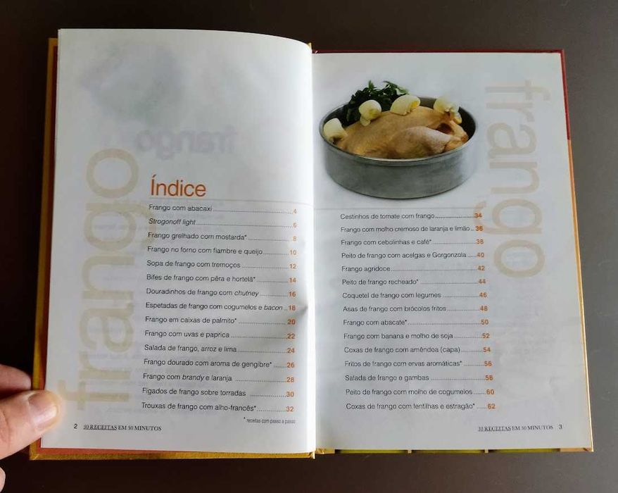 Coleção 4 livros culinária 30 receitas em 30 minutos