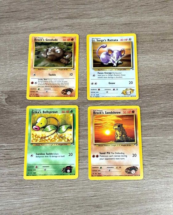 Gym Heroes Cartas Originais Pokémon TCG WOTC - ING
