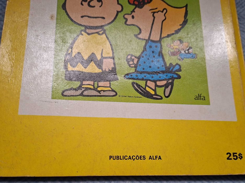 Livro de BD vintage, Charlie Brown / Carlitos Nr 5, Pub. Alfa - 1973