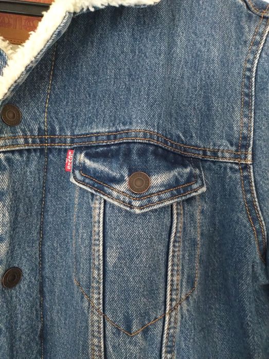 Kurtka katana męska dżinsowa Levi's Sherpa XL