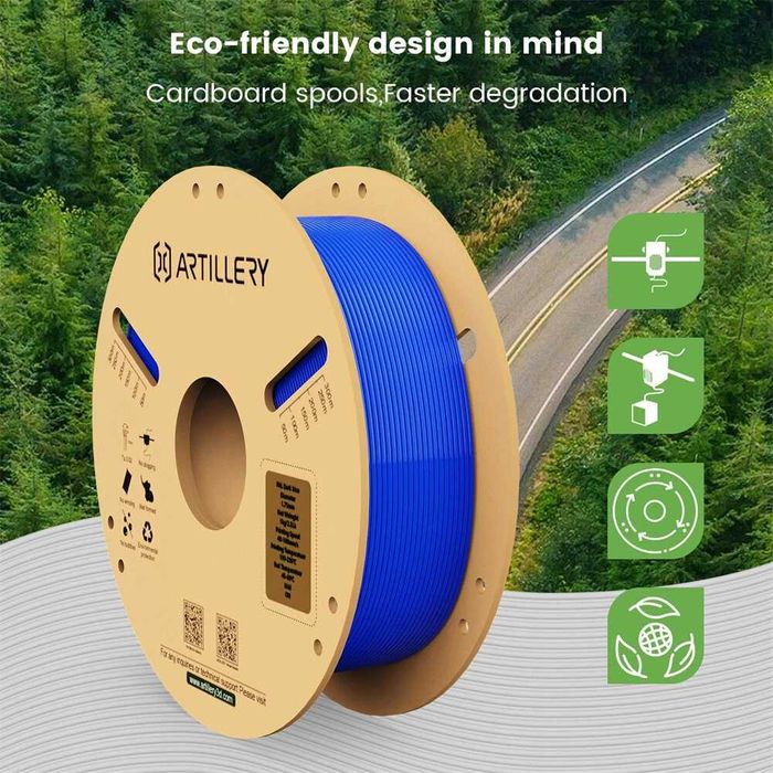 Filamento PLA Premium Artillery 1.75mm (1KG) – Zero Bolhas / Ecológico