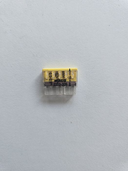 Szybkozłączka złączka wago 5-PIN 0,5-2,5°, cena za 50szt.