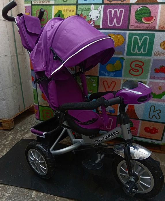 Продам детский музыкальный велосипед-коляска  Tilly Camaro почти новый.