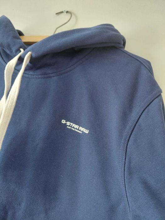 Bluza męska G-Star Raw granatowa hoodie z kapturem rozmiar LL