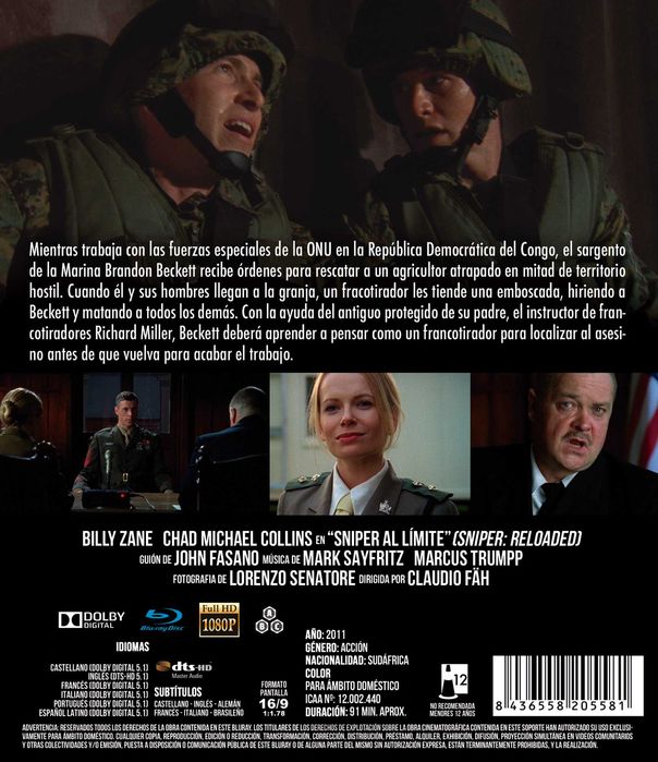 Sniper: al Límite/Sniper: Tiro Mortal (Blu-Ray)-Legendado em Brasileiro