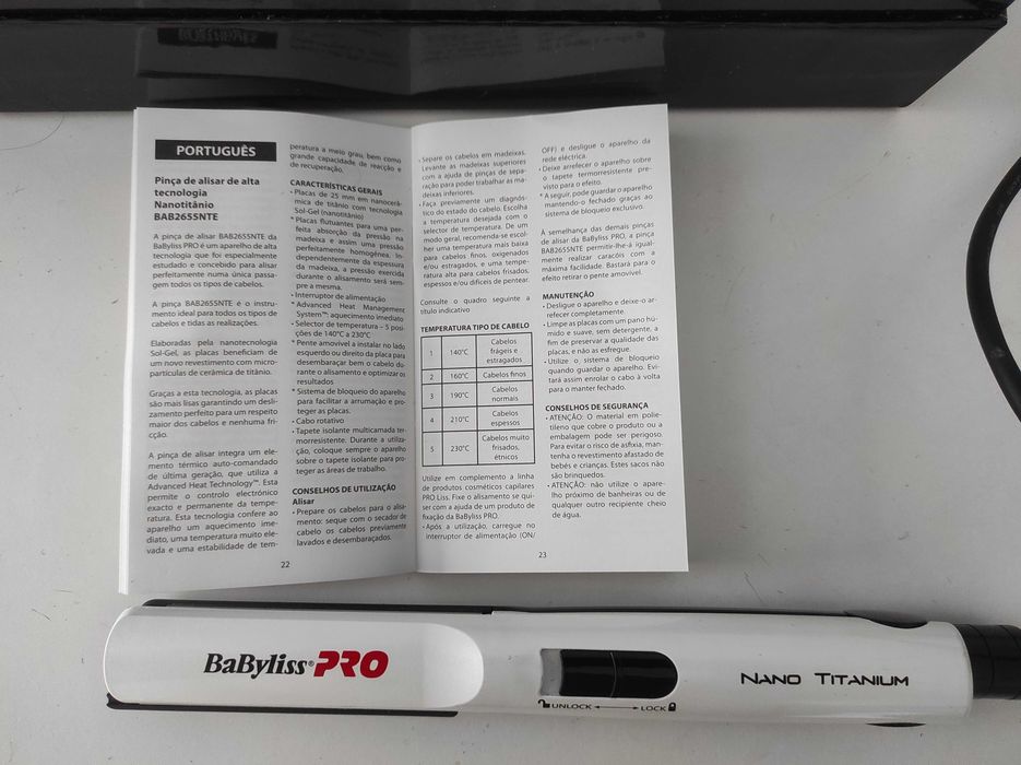 Babyliss PRO nanotitanium – alisador cabelo