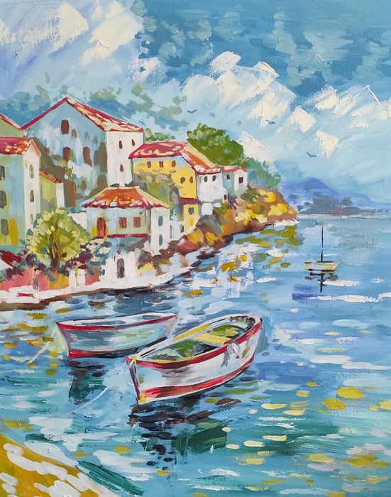 Картина маслом морской пейзаж