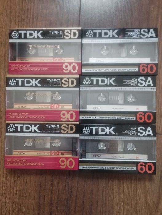 Аудіокасети TDK A 90,  D 90