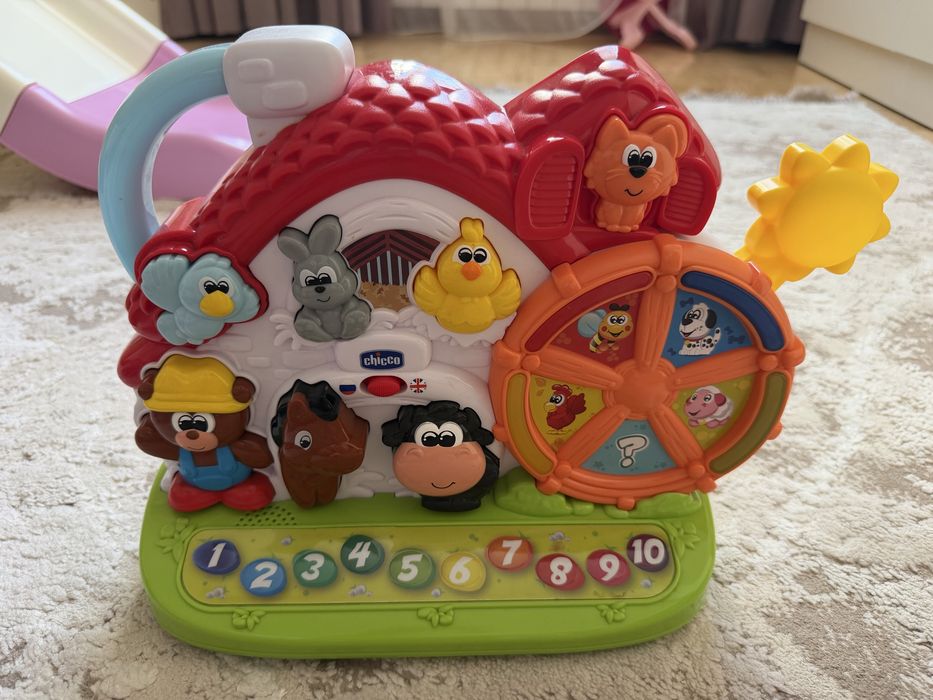 Іграшка chicco з тваринками та цифрами