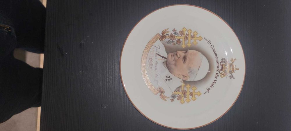 Prato de Coleção Comemorativo - Visita do Papa João Paulo II (1982)