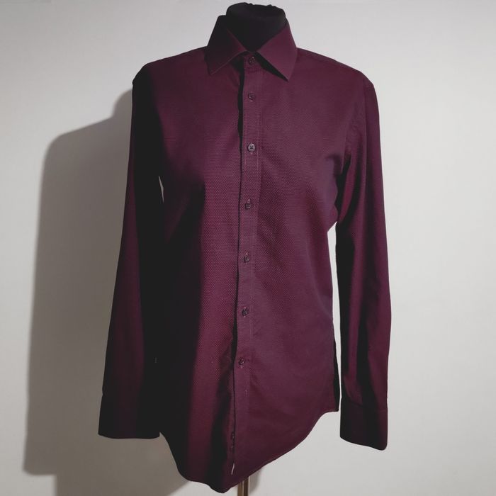 Bordowa koszula Wólczanka