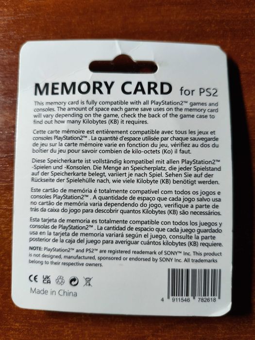 Карта пам'яті Sony PlayStation 2 64 Мб PS2