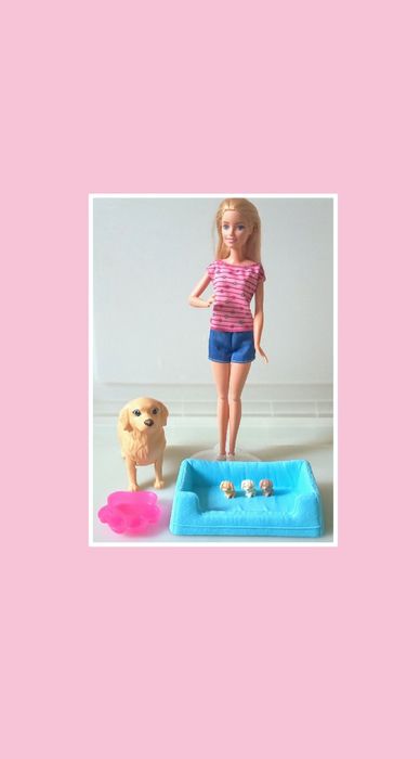 Barbie e os filhotes recém nascidos 2016.