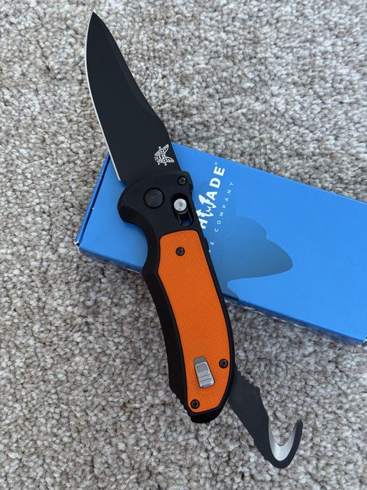 Складний ніж Benchmade 9170BK-ORG Auto Triage Orange. Оригінал!