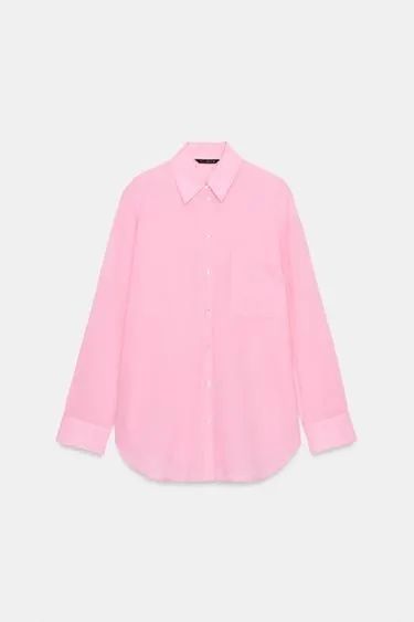 Сорочка поплінова Zara, нова колекція S,M
