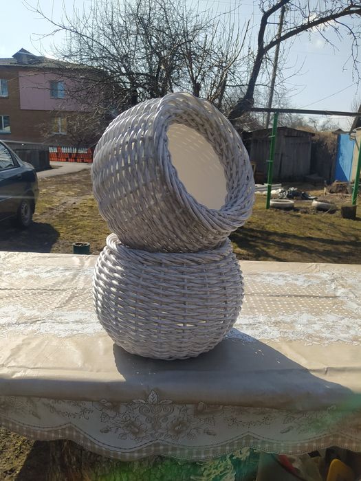 Кашпо з ротангу своїми руками