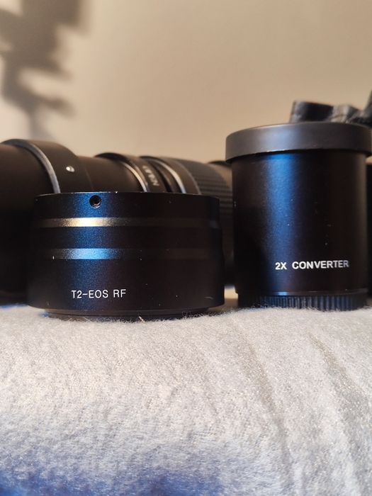 Objetiva telefoto 420-800mm Canon RF + Conversor 2x