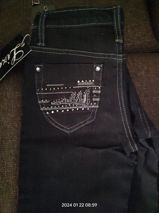 Spodnie jeansowe 26 dziewczęce 158