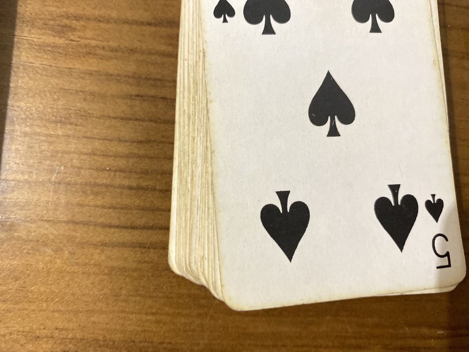 5 baralhos de cartas usados - companhias aereas