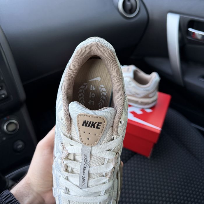 Жіночі чоловічі кросівки найк бежеві  Nike P - 6000 Beige White