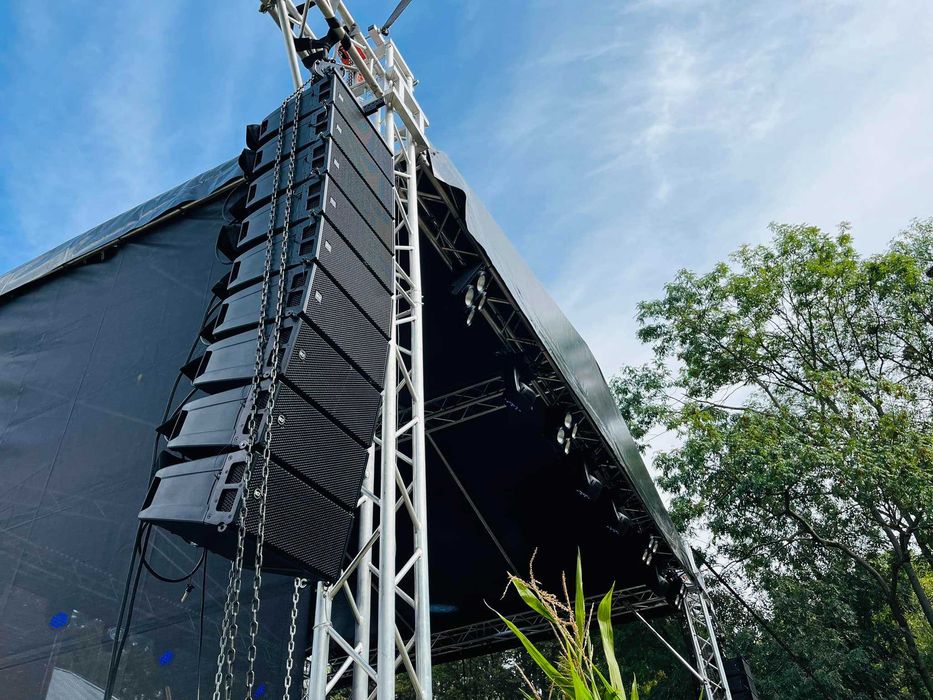 Rcf HDL 6a - Zestaw aktywny liniowy z ramami - 14szt + rain cover