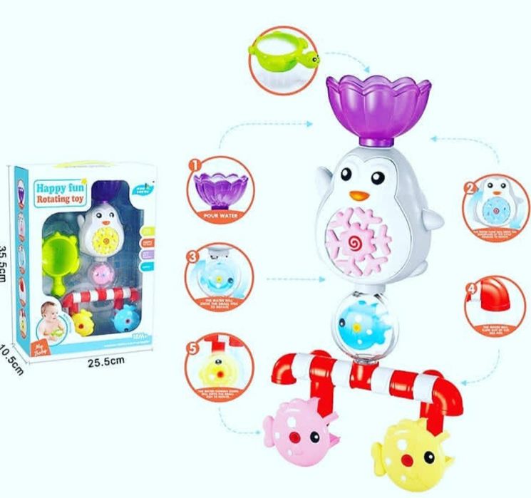 Игрушка для ванной на присосках. Іграшка для гри в ванній