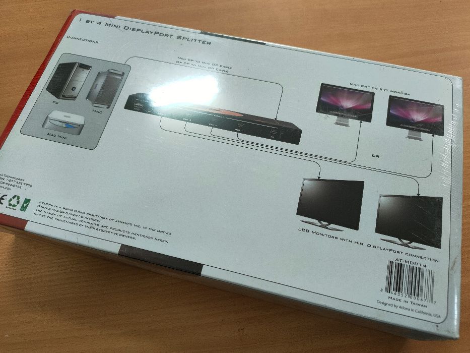 Splitter ATLONA 1 by 4 mini display port NOVO LACRADO