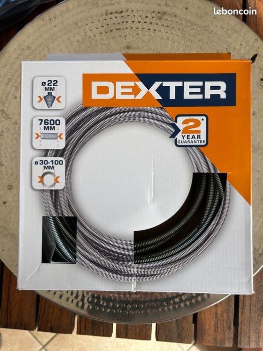 Spirala kanalizacyjna żmijka DEXTER 7.6 m do rur 30-100 mm NOWA