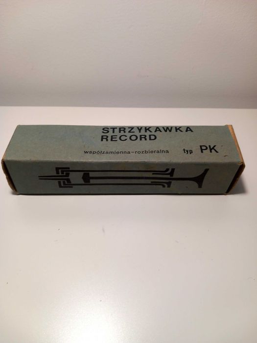 NOWA szklana strzykawka PRL retro vintage igły