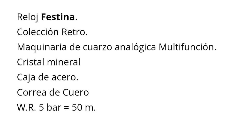 Relógio Festina multifunções.