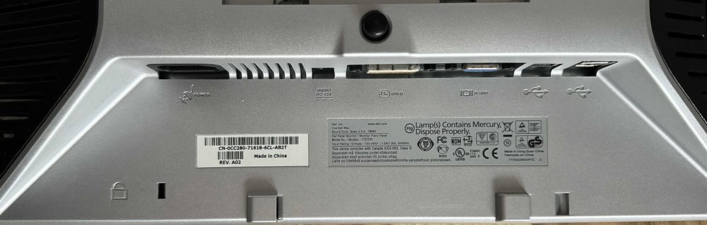 Monitor Dell 1707FPt 17" LCD 1280×1024 - Sprawny, Kompletny Zestaw