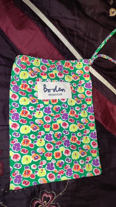 Купальник квітковий із сумочкою 18р батал