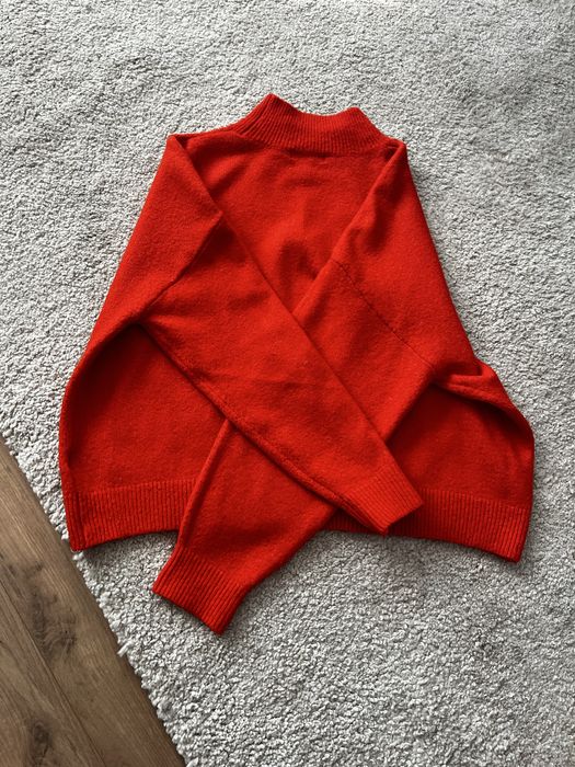 Czerwony sweter H&M L