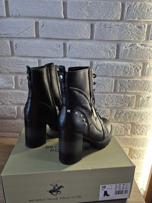 Czarne botki Beverly Hills Polo Club