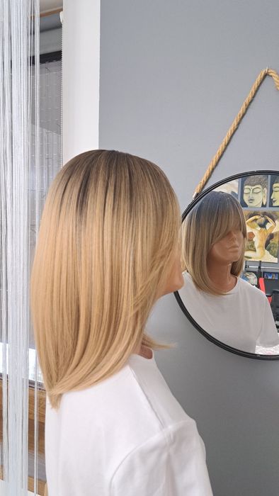 Peruka blond naturalny wyglad