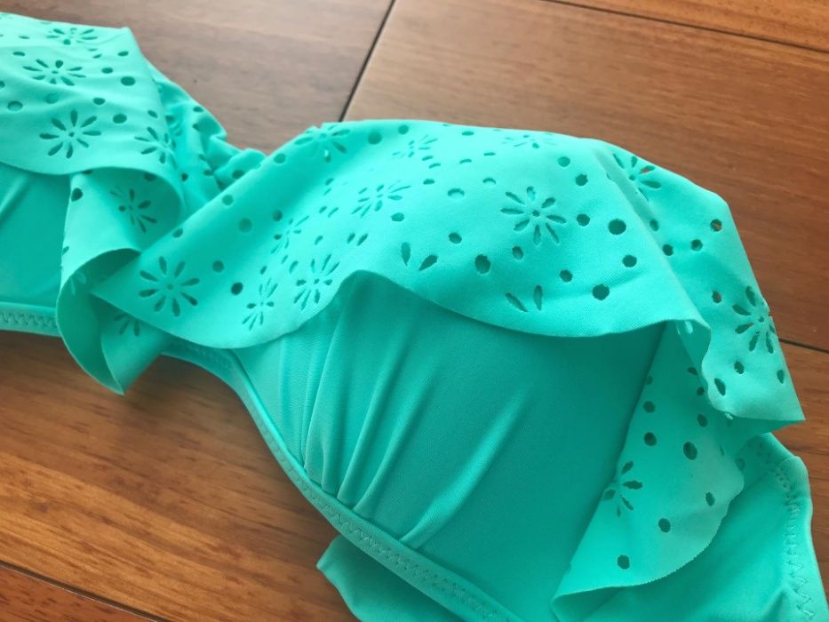 Top de Bikini Azul Turquesa da Zaful
