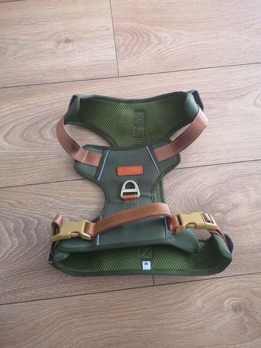 Nowe szelki dla psa pieska firmy IDOG uprząż kolor oliwkowy piękny pol